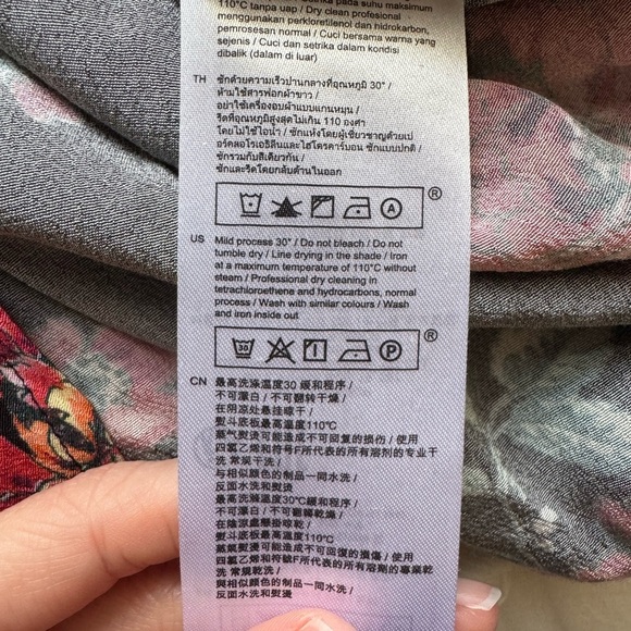 Maje Ciller Patchwork Floral Print Shirt Size Small - Picture 12 of 13